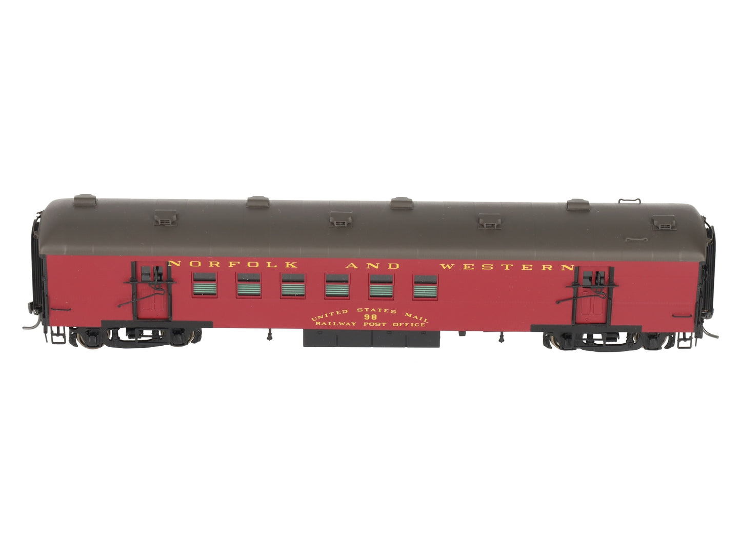 Division Point 98 HO BRASS Norfolk & Western Postal/Baggage Passenger Car LN/Box