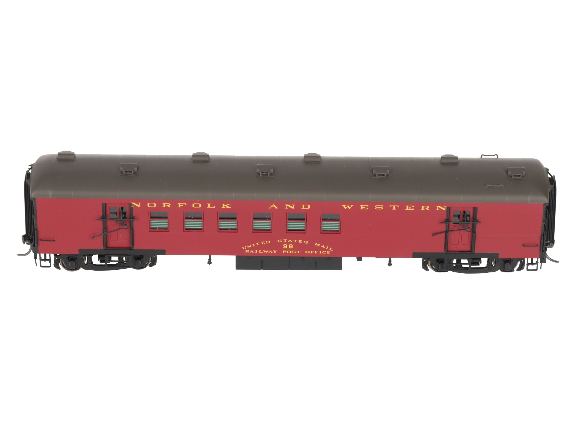 Division Point 98 HO BRASS Norfolk & Western Postal/Baggage Passenger Car LN/Box
