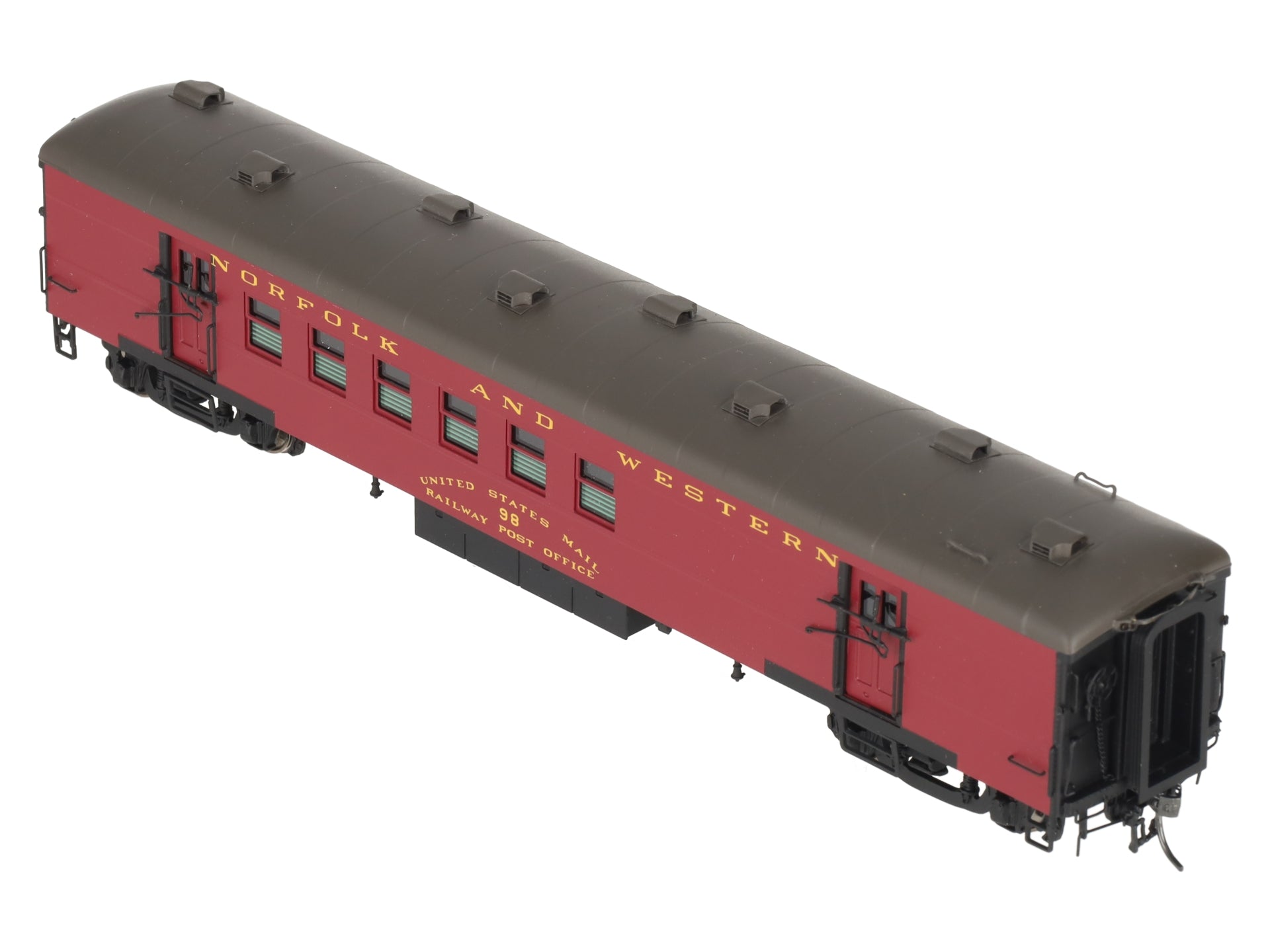 Division Point 98 HO BRASS Norfolk & Western Postal/Baggage Passenger Car LN/Box