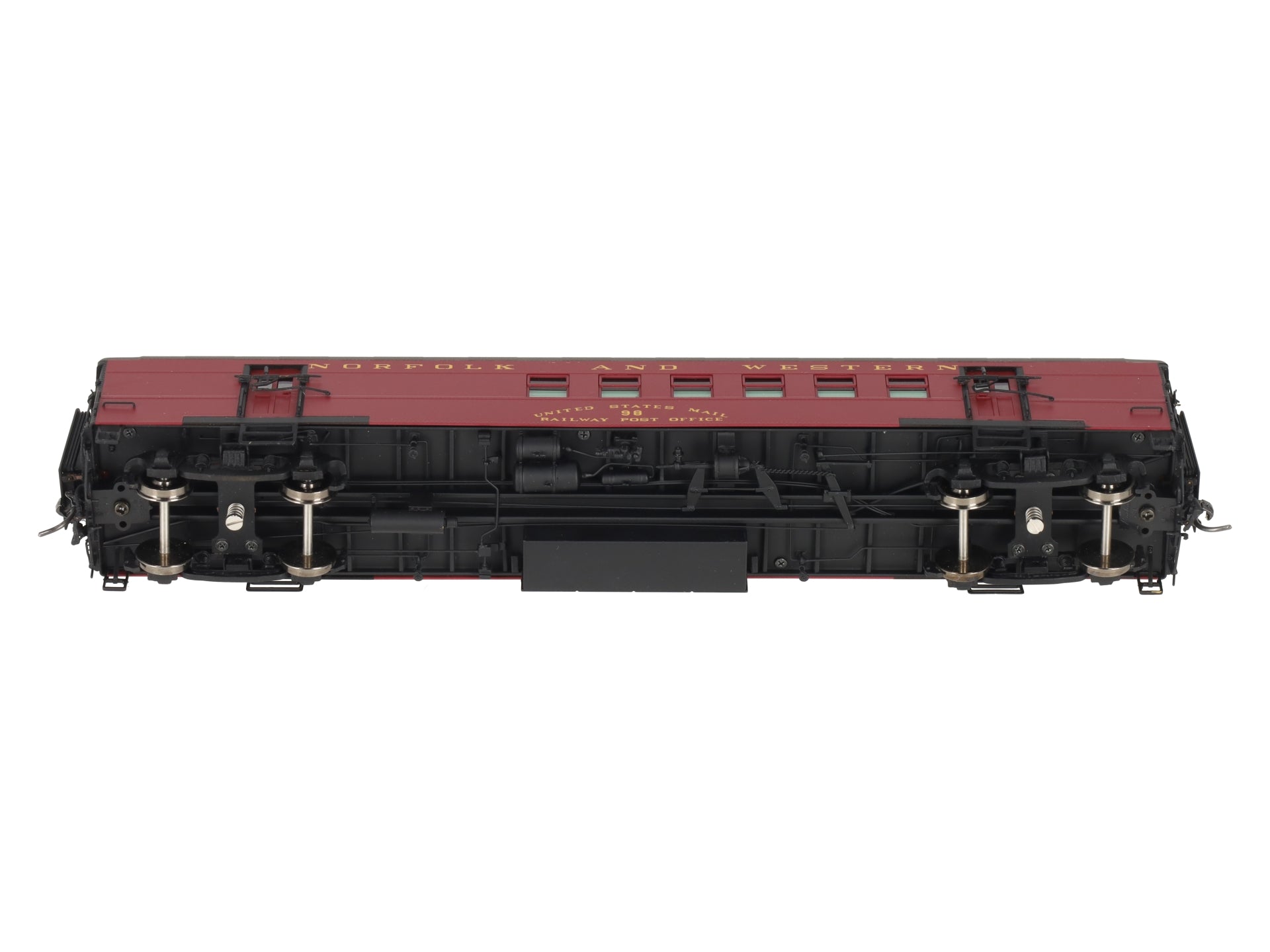 Division Point 98 HO BRASS Norfolk & Western Postal/Baggage Passenger Car LN/Box