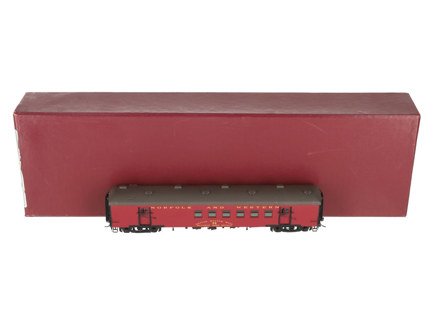 Division Point 98 HO BRASS Norfolk & Western Postal/Baggage Passenger Car LN/Box
