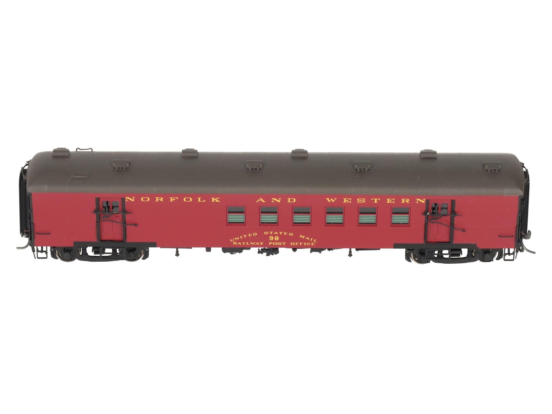 Division Point 98 HO BRASS Norfolk & Western Postal/Baggage Passenger Car LN/Box