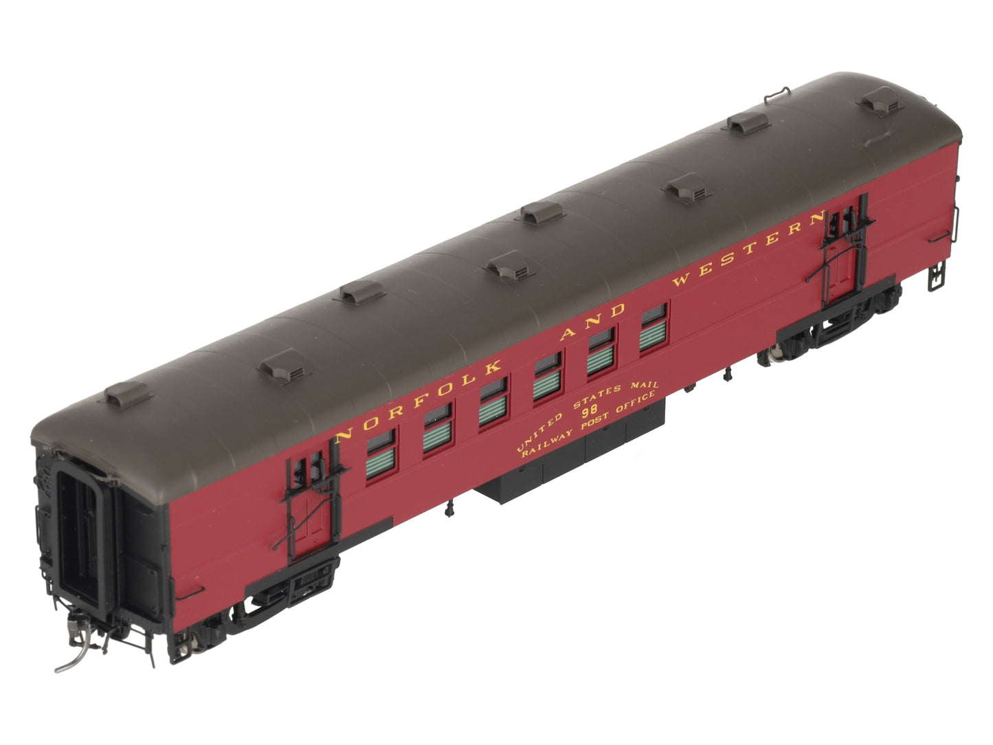 Division Point 98 HO BRASS Norfolk & Western Postal/Baggage Passenger Car LN/Box