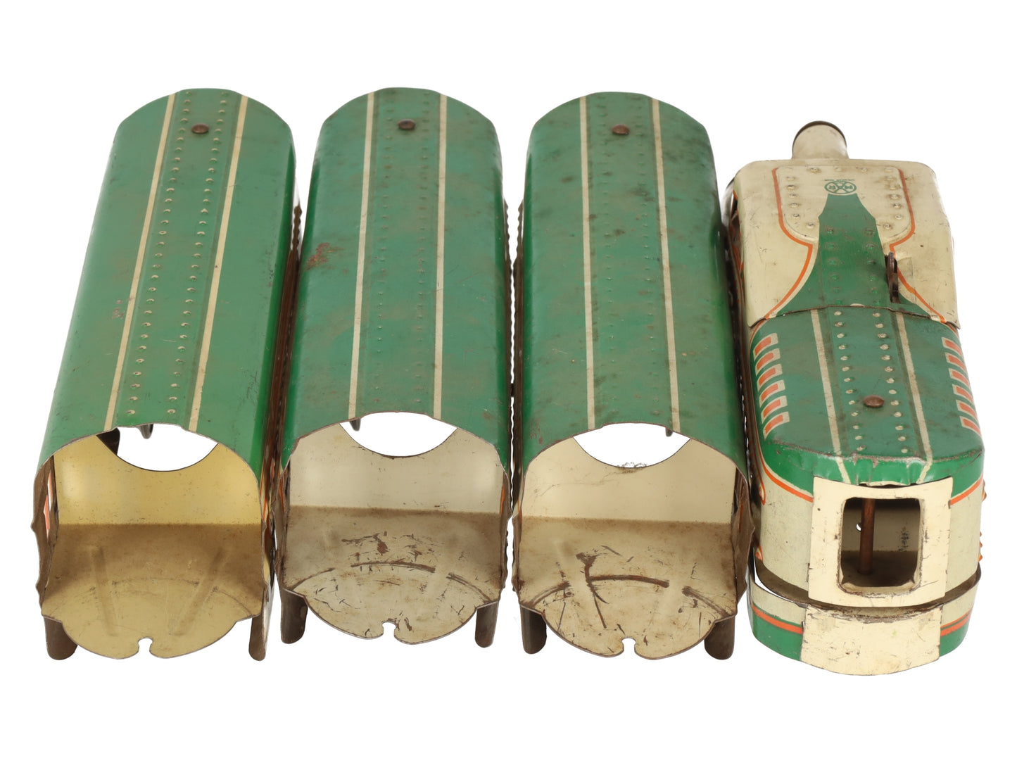 Marx 10005 Vintage O Gauge UP Streamliner Lithographed Diesel Passenger Set VG