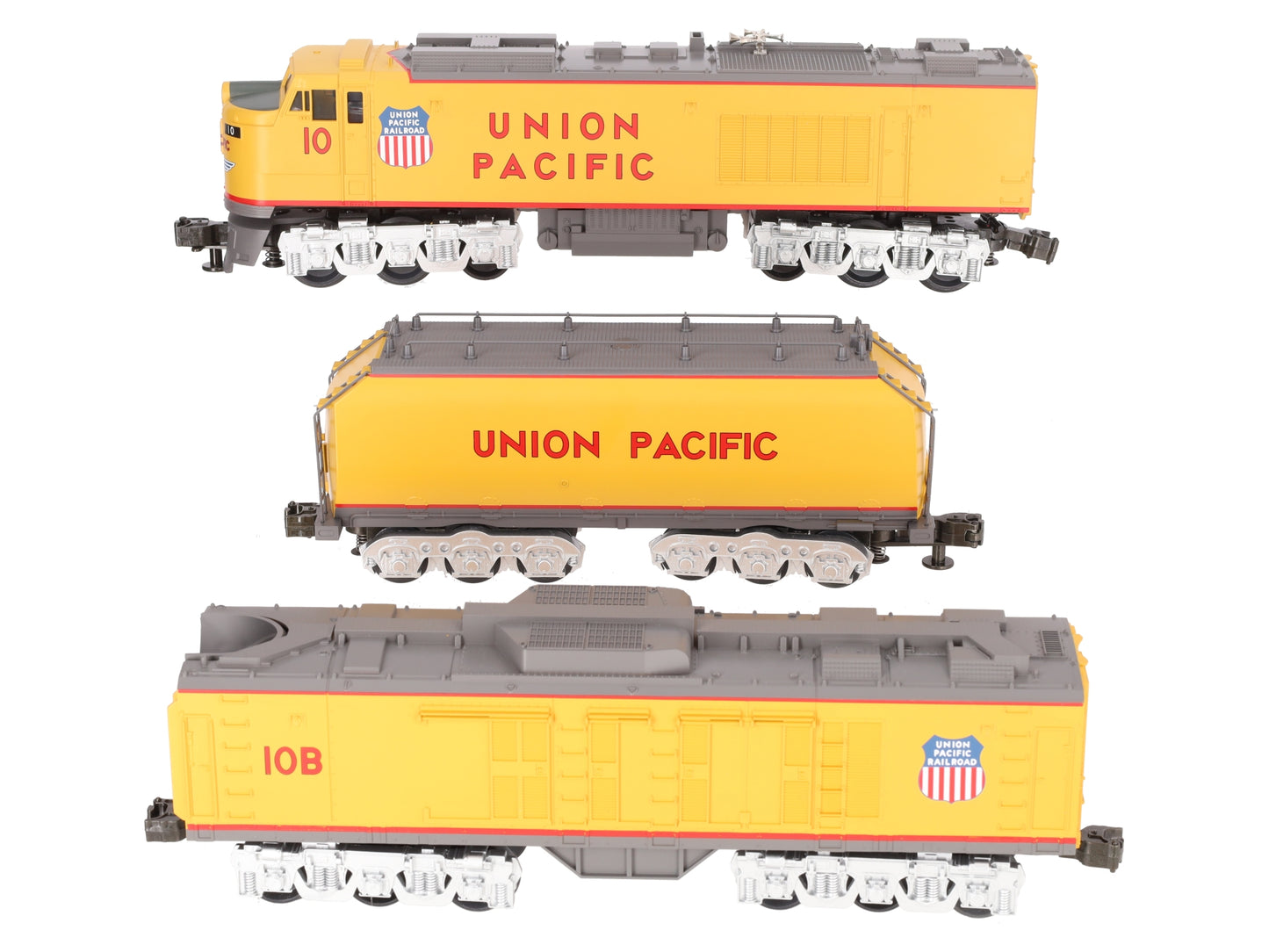 MTH 30-2009 O Gauge Union Pacific 3-Piece Gas Turbine Diesel Engine Set #10/10B LN/Box
