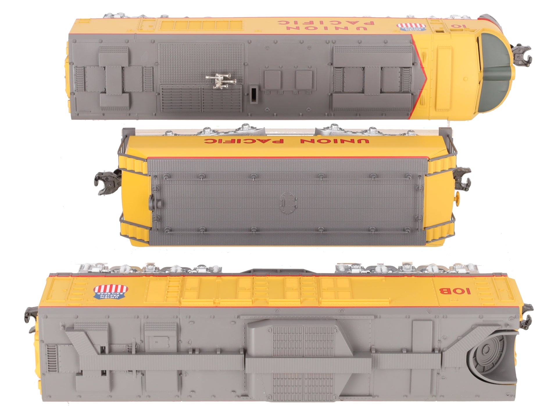 MTH 30-2009 O Gauge Union Pacific 3-Piece Gas Turbine Diesel Engine Set #10/10B LN/Box