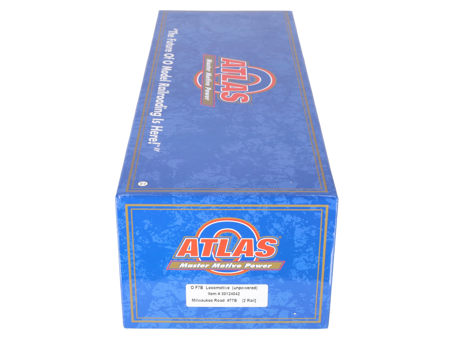 Atlas 30124042 O Milwaukee Road F7B Unpowered Diesel Locomotive #77B [2-Rail] EX/Box