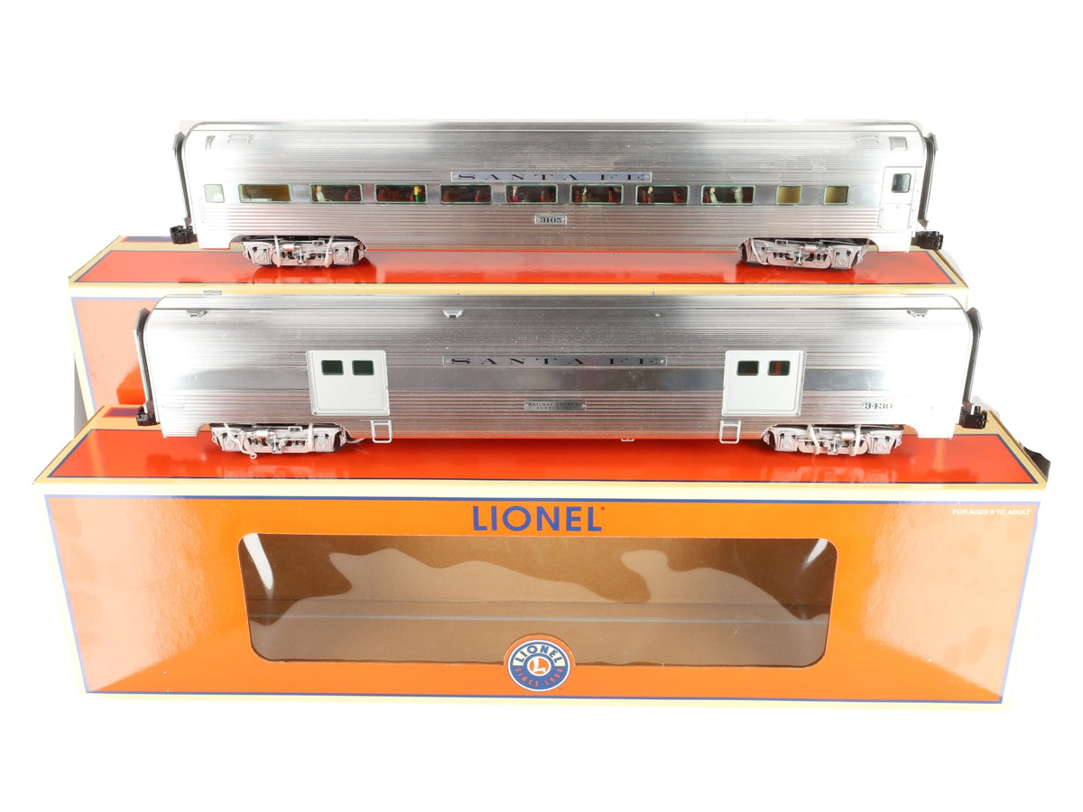 Lionel 6-25408 O Gauge Santa Fe El Capitan Aluminum Passenger Set EX/Box