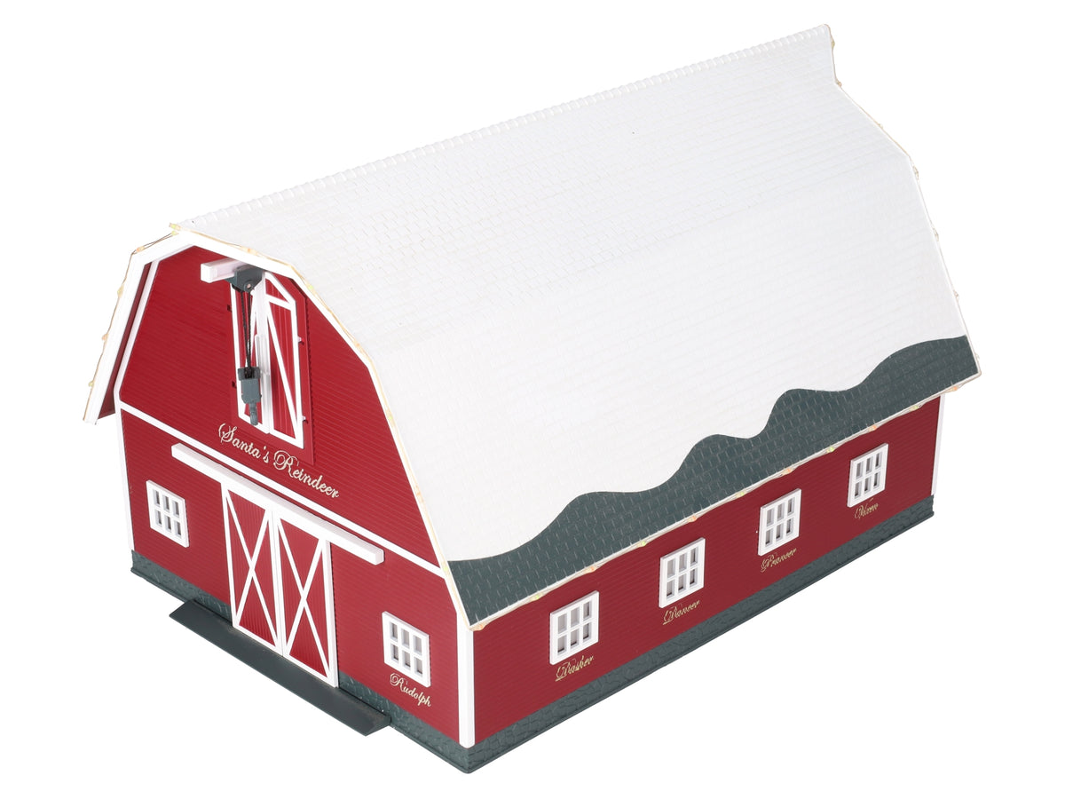 Lionel 2229120 O Assembled Plug-Expand-Play Christmas Barn EX