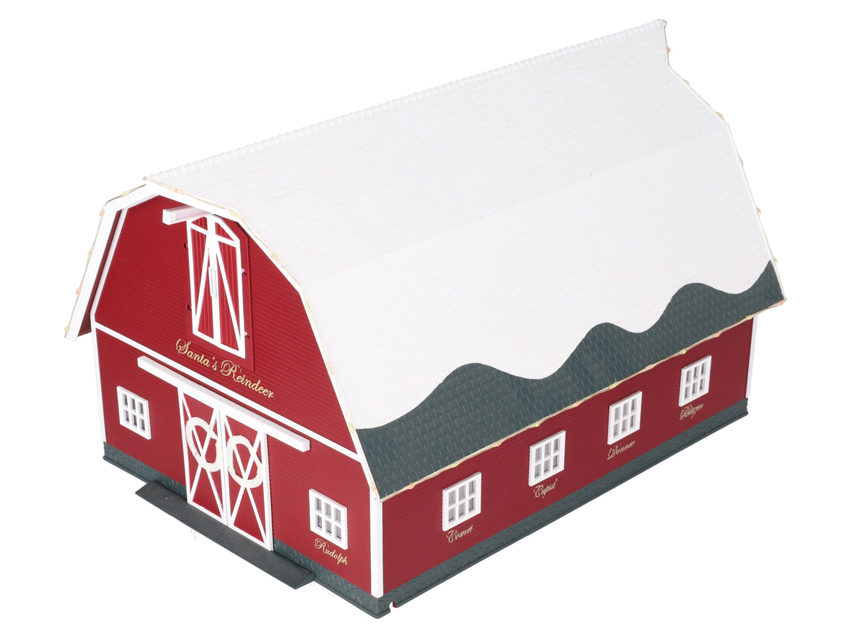 Lionel 2229120 O Assembled Plug-Expand-Play Christmas Barn EX