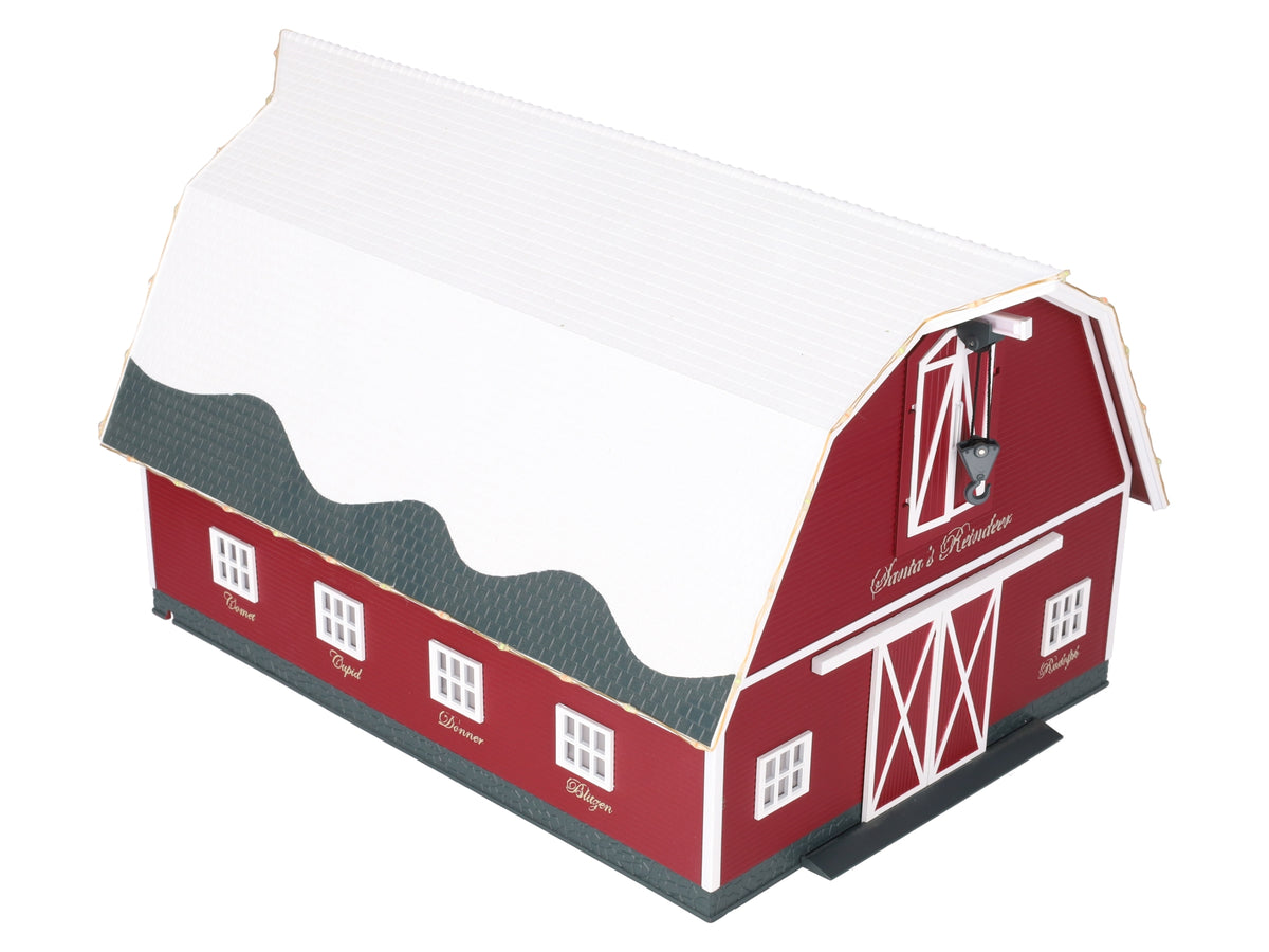 Lionel 2229120 O Assembled Plug-Expand-Play Christmas Barn EX