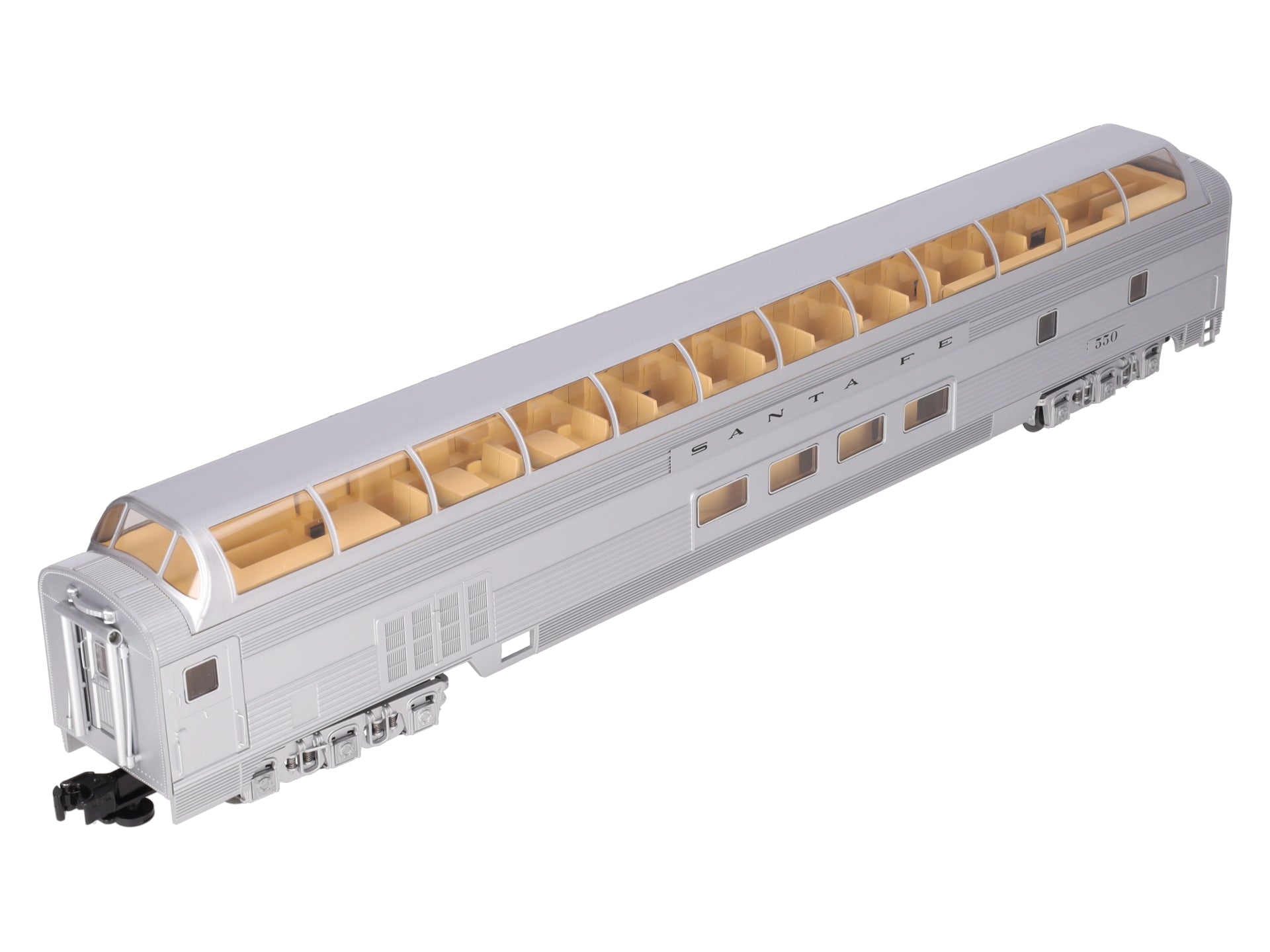 Lionel 1927030 O Gauge Santa Fe 21 Stationsounds Diner Dome #550