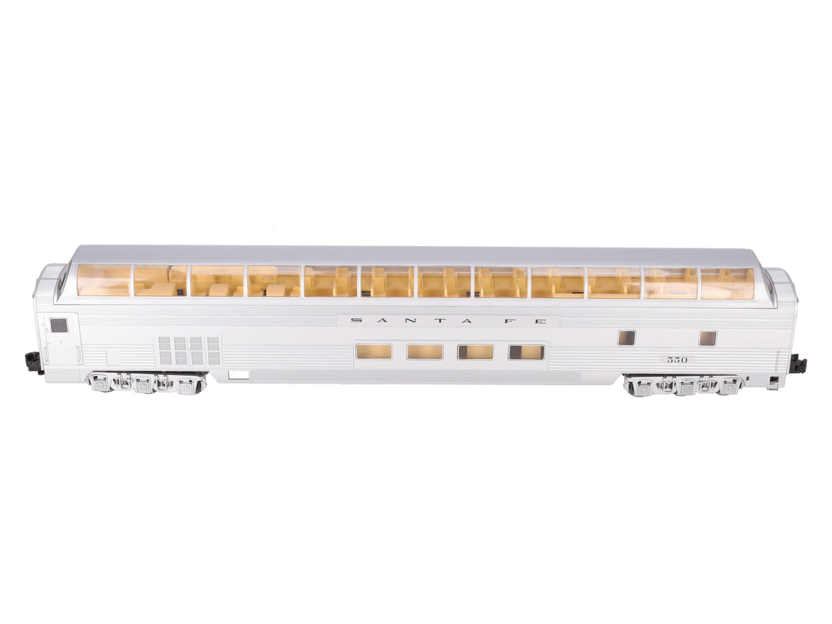 Lionel 1927030 O Gauge Santa Fe 21 Stationsounds Diner Dome #550 EX/Box