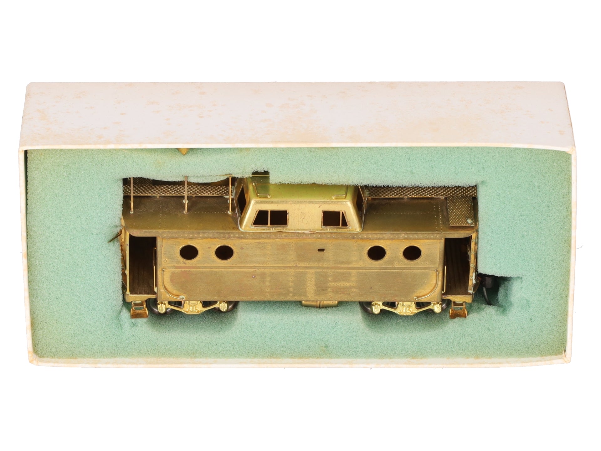 Alco Models X-104 HO Scale BRASS PRR N-5c Caboose - Unpainted EX/Box