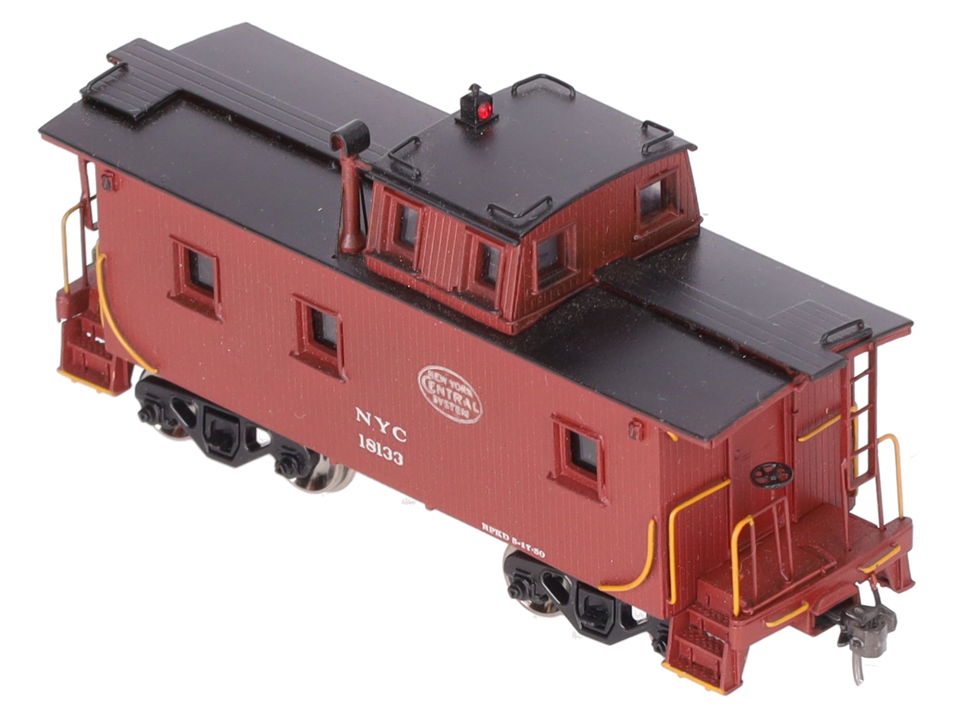 Alco Models HO BRASS New York Central 24' Wood Caboose Offset Cupola- Painted/Box