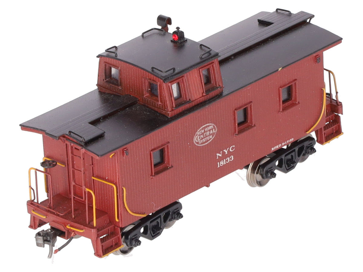 Alco Models HO BRASS New York Central 24' Wood Caboose Offset Cupola- Painted/Box