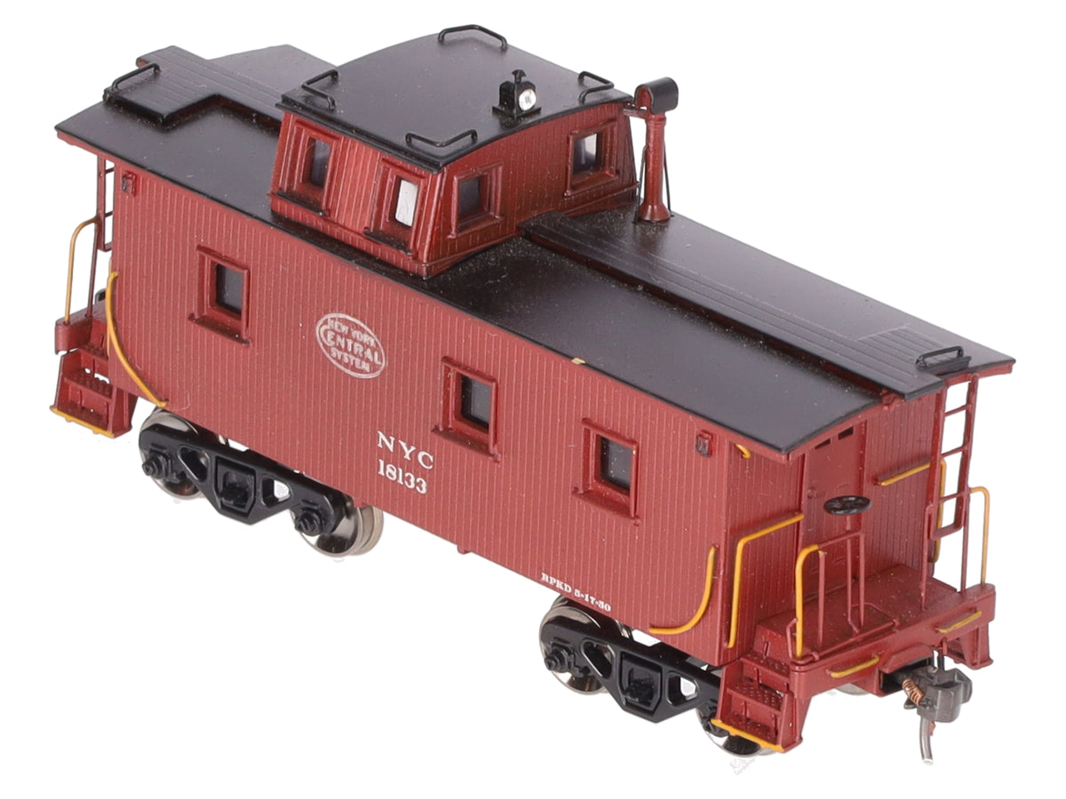 Alco Models HO BRASS New York Central 24' Wood Caboose Offset Cupola- Painted/Box