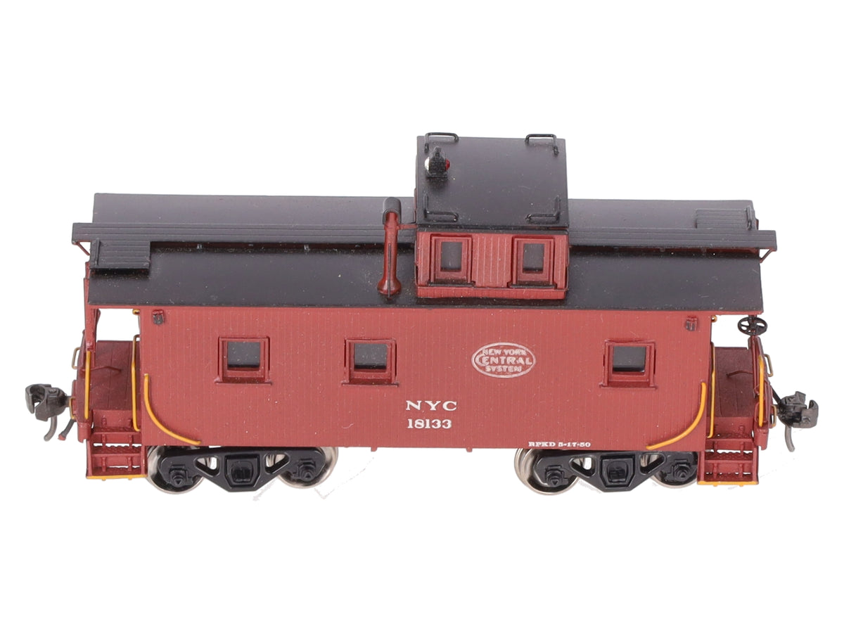 Alco Models HO BRASS New York Central 24' Wood Caboose Offset Cupola- Painted/Box