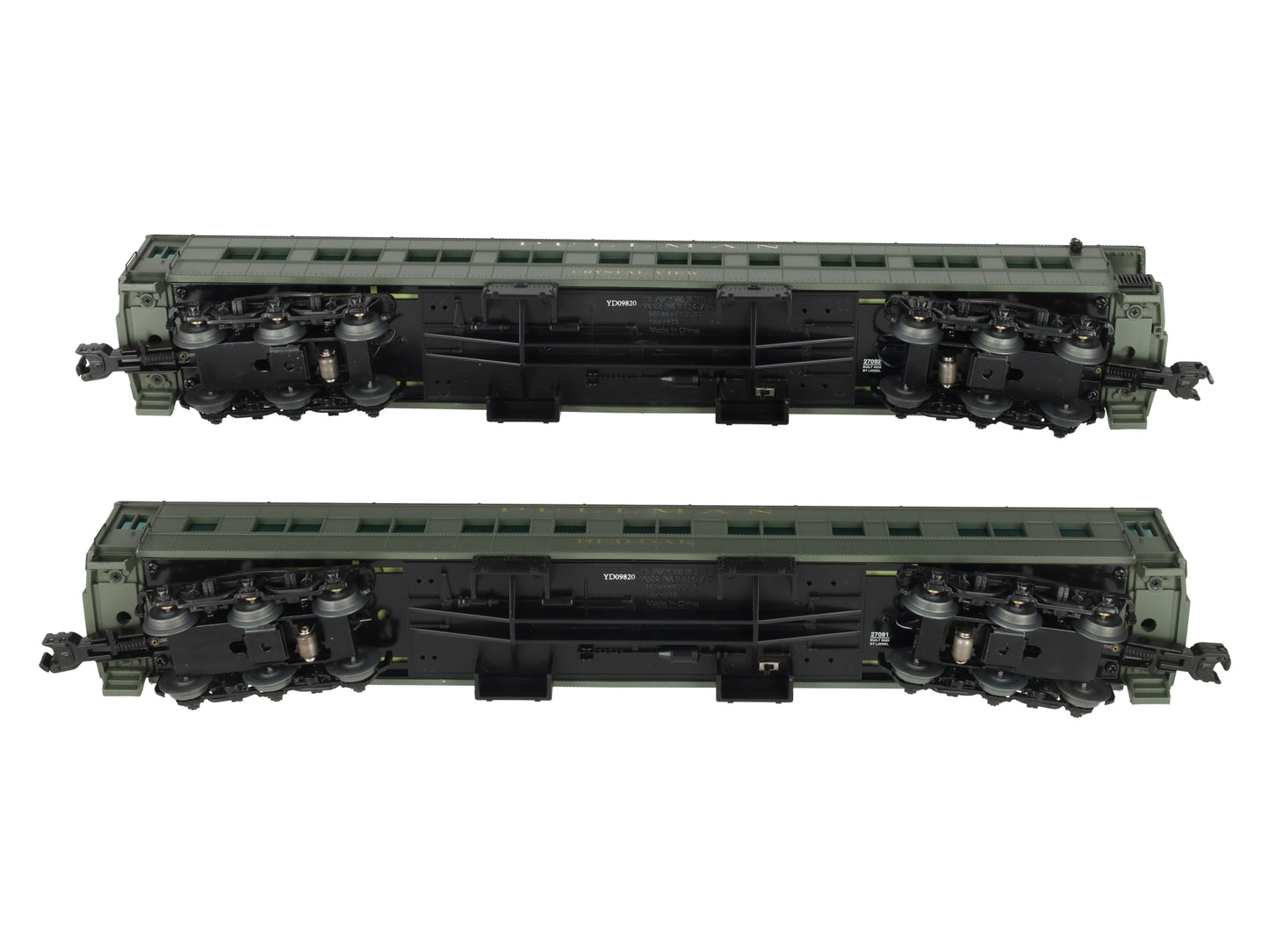 Lionel 2027090 O Santa Fe California Limited 18" Passenger Car Set C (Set of 2) EX/Box