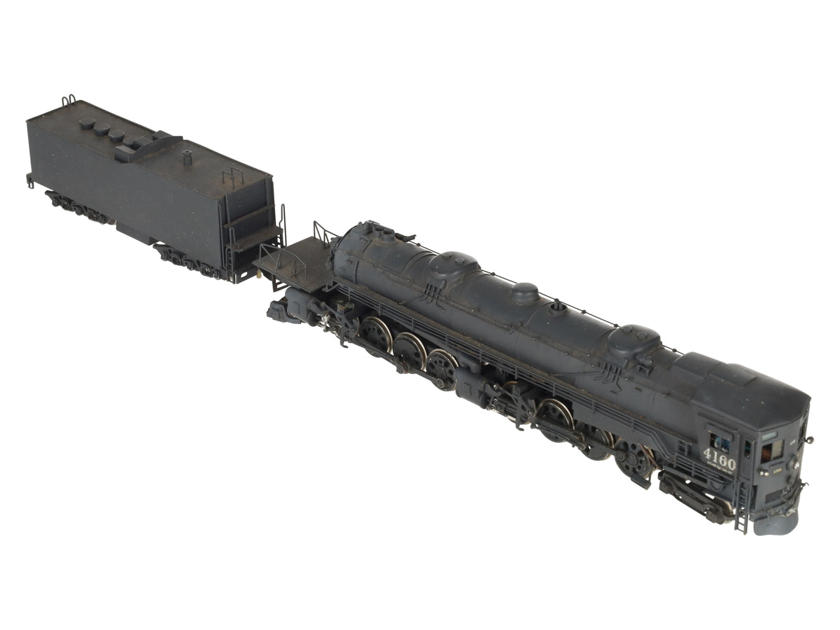 Akane HO BRASS SP 4-8-8-2 Cab Forward Steam Locomotive & Tender #4160 - Painted/Box