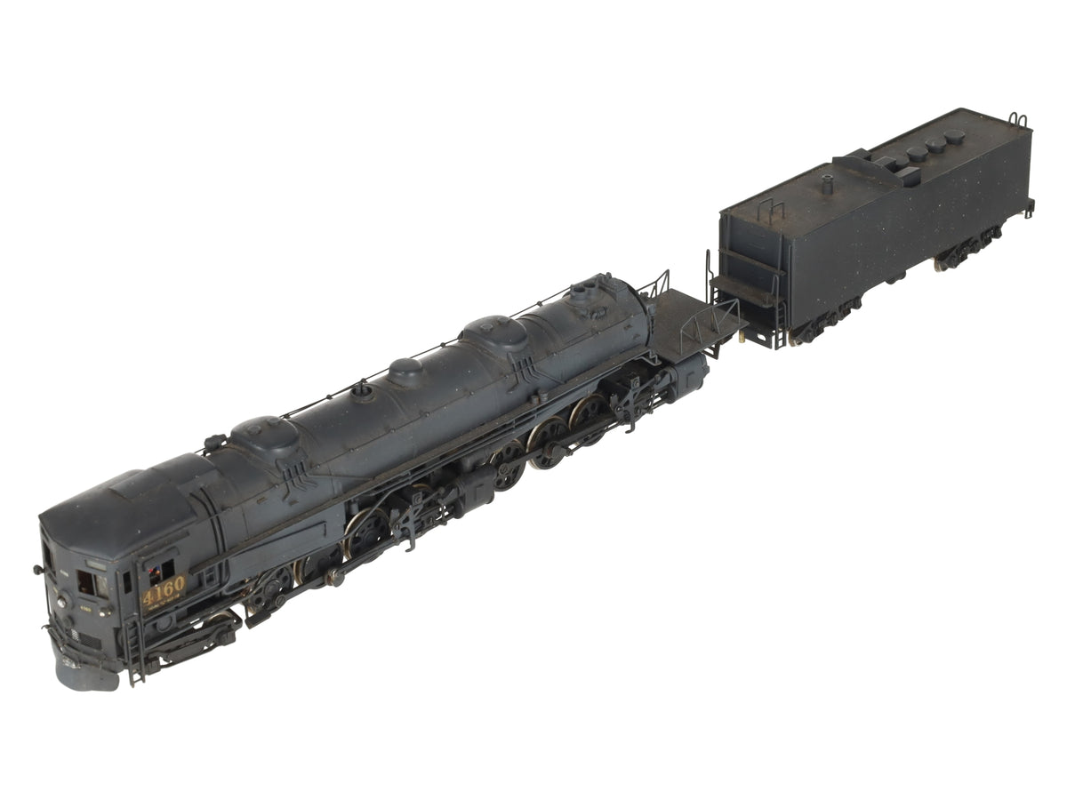 Akane HO BRASS SP 4-8-8-2 Cab Forward Steam Locomotive & Tender #4160 - Painted/Box