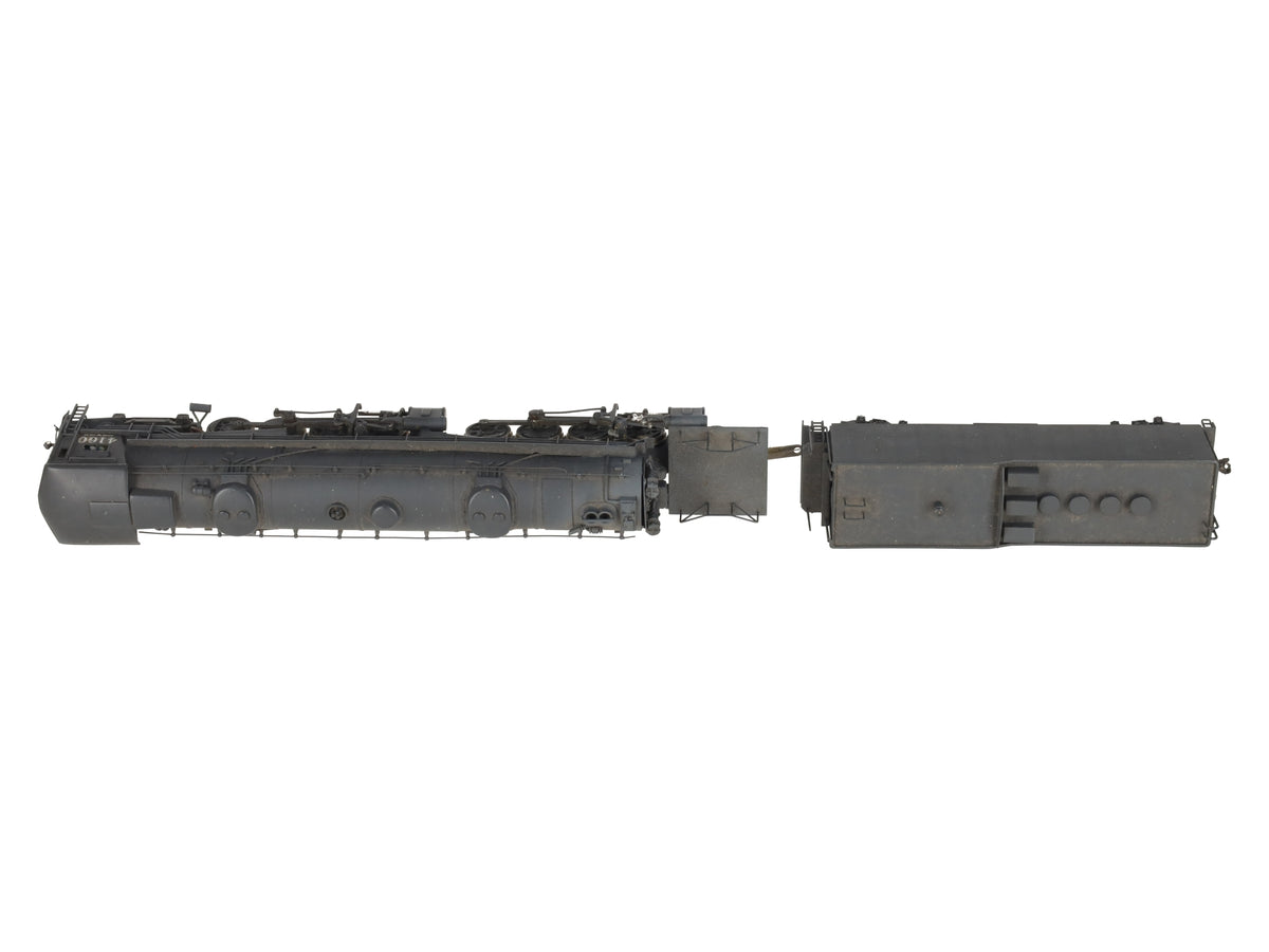 Akane HO BRASS SP 4-8-8-2 Cab Forward Steam Locomotive & Tender #4160 - Painted/Box