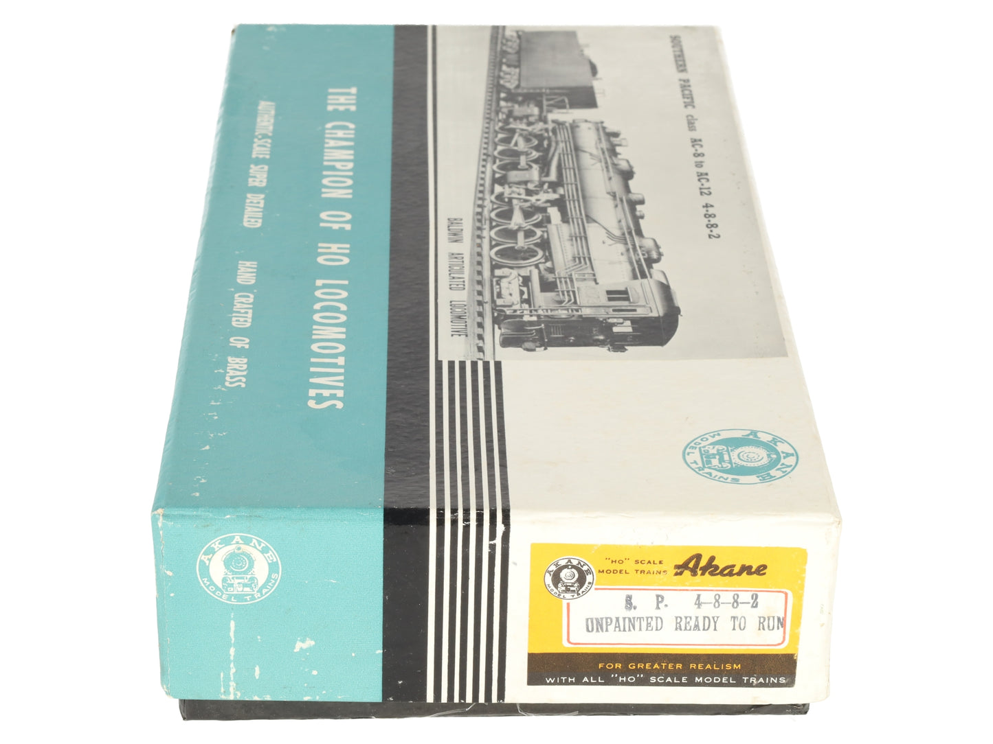 Akane HO BRASS SP 4-8-8-2 Cab Forward Steam Locomotive & Tender #4160 - Painted/Box
