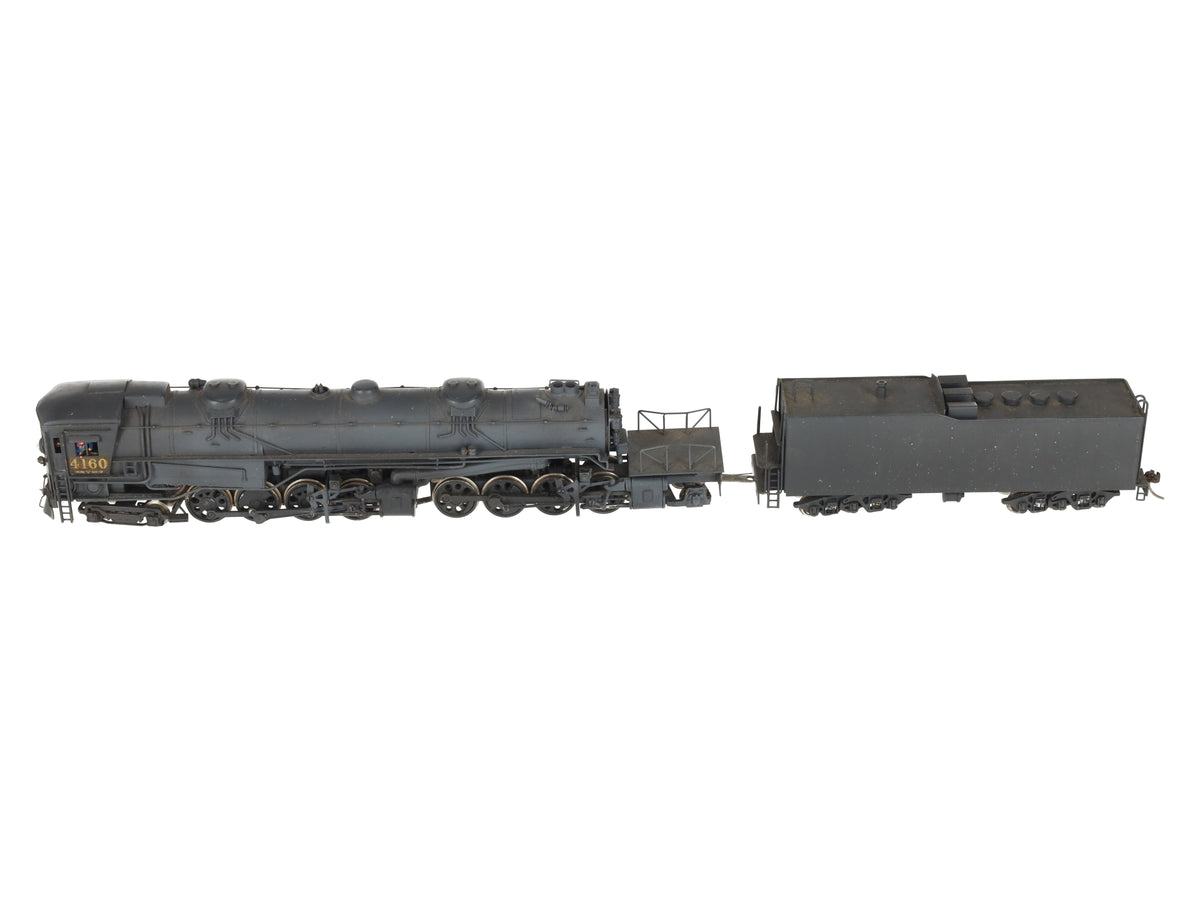 Akane HO BRASS SP 4-8-8-2 Cab Forward Steam Locomotive & Tender #4160 - Painted/Box