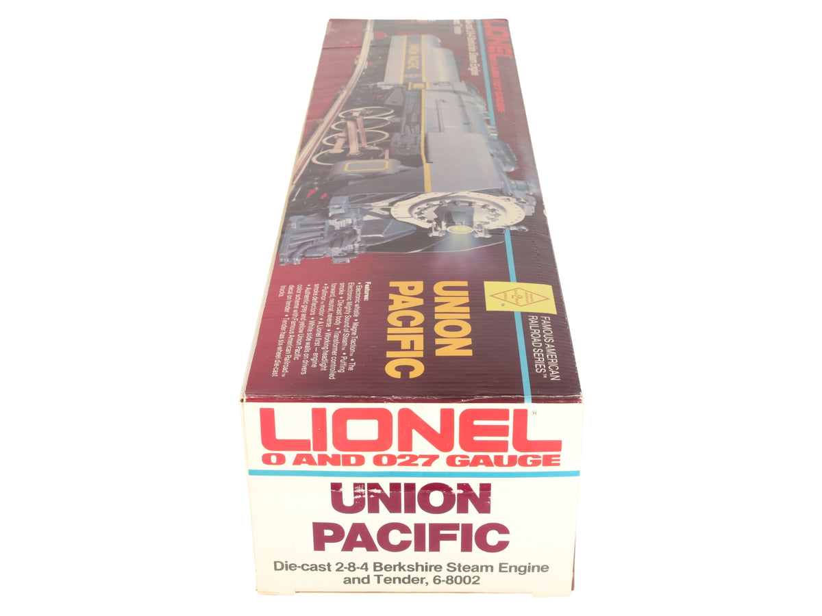 Lionel 6-8002 O Union Pacific Berkshire 2-8-4 Steam Locomotive & Tender #8002 LN/Box
