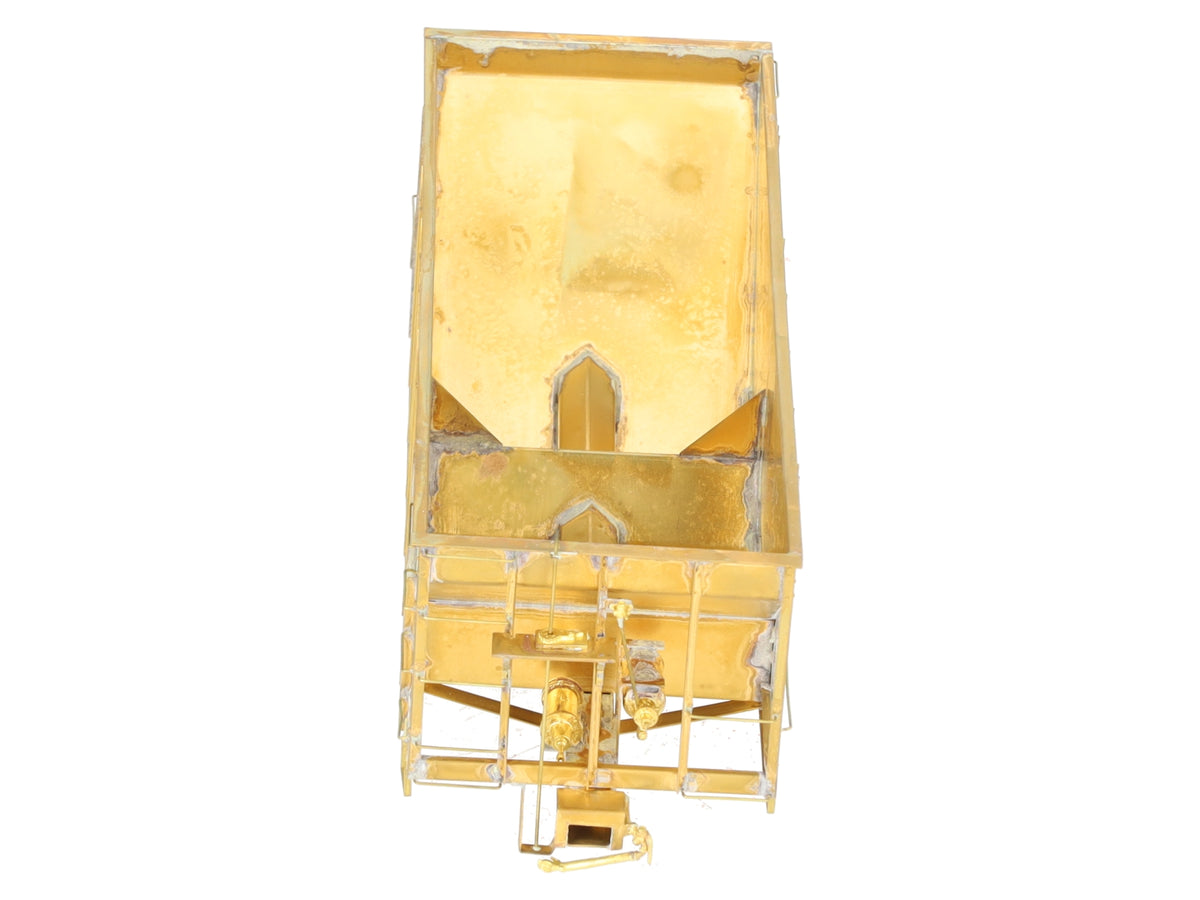Iron Horse On3 Scale BRASS East Broadtop 2- Bay Oar Hopper Car- Unpainted EX/Box