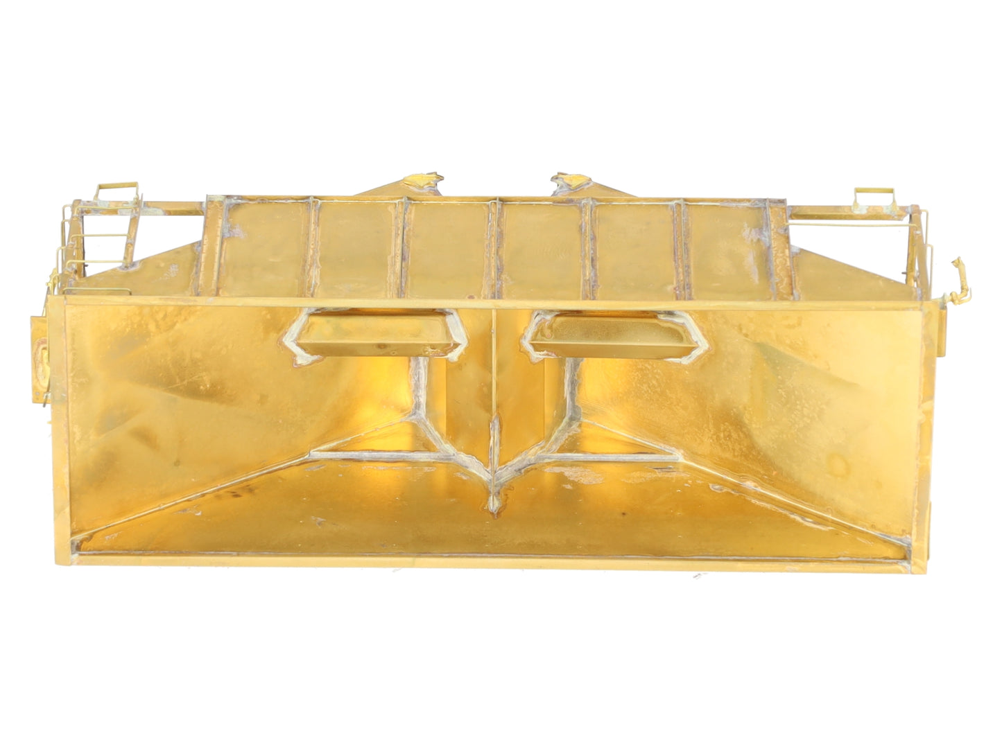 Iron Horse On3 Scale BRASS East Broadtop 2- Bay Oar Hopper Car- Unpainted EX/Box