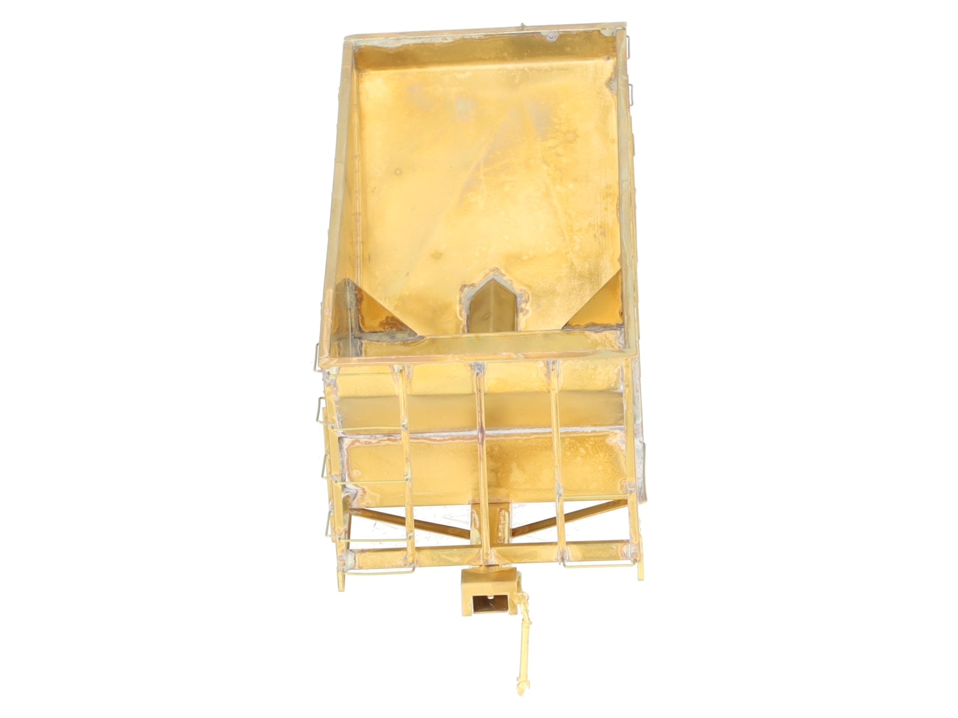 Iron Horse On3 Scale BRASS East Broadtop 2- Bay Oar Hopper Car- Unpainted EX/Box