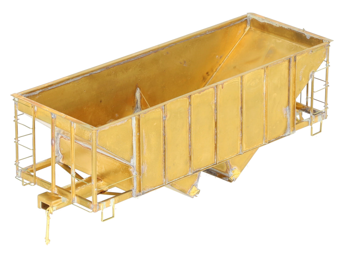 Iron Horse On3 Scale BRASS East Broadtop 2- Bay Oar Hopper Car- Unpainted EX/Box