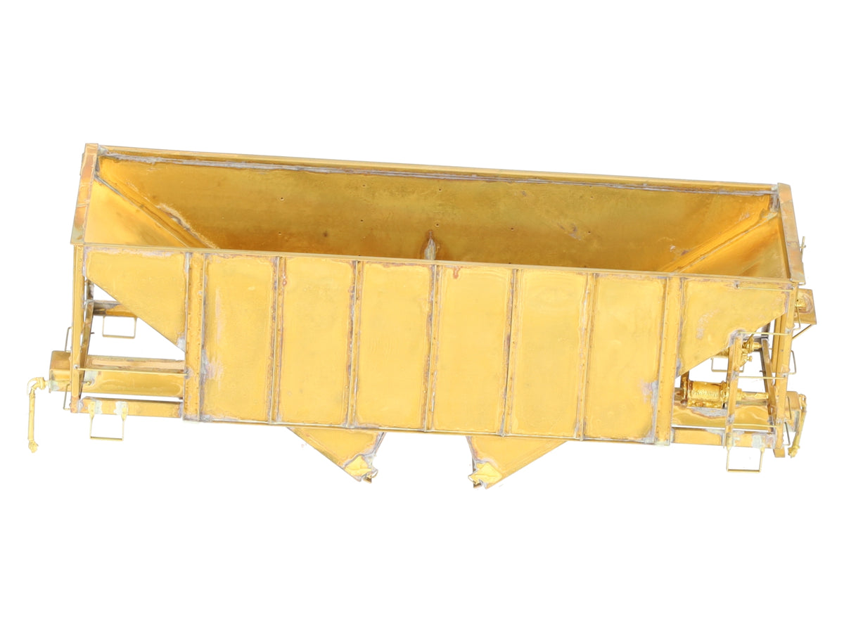 Iron Horse On3 Scale BRASS East Broadtop 2- Bay Oar Hopper Car- Unpainted EX/Box