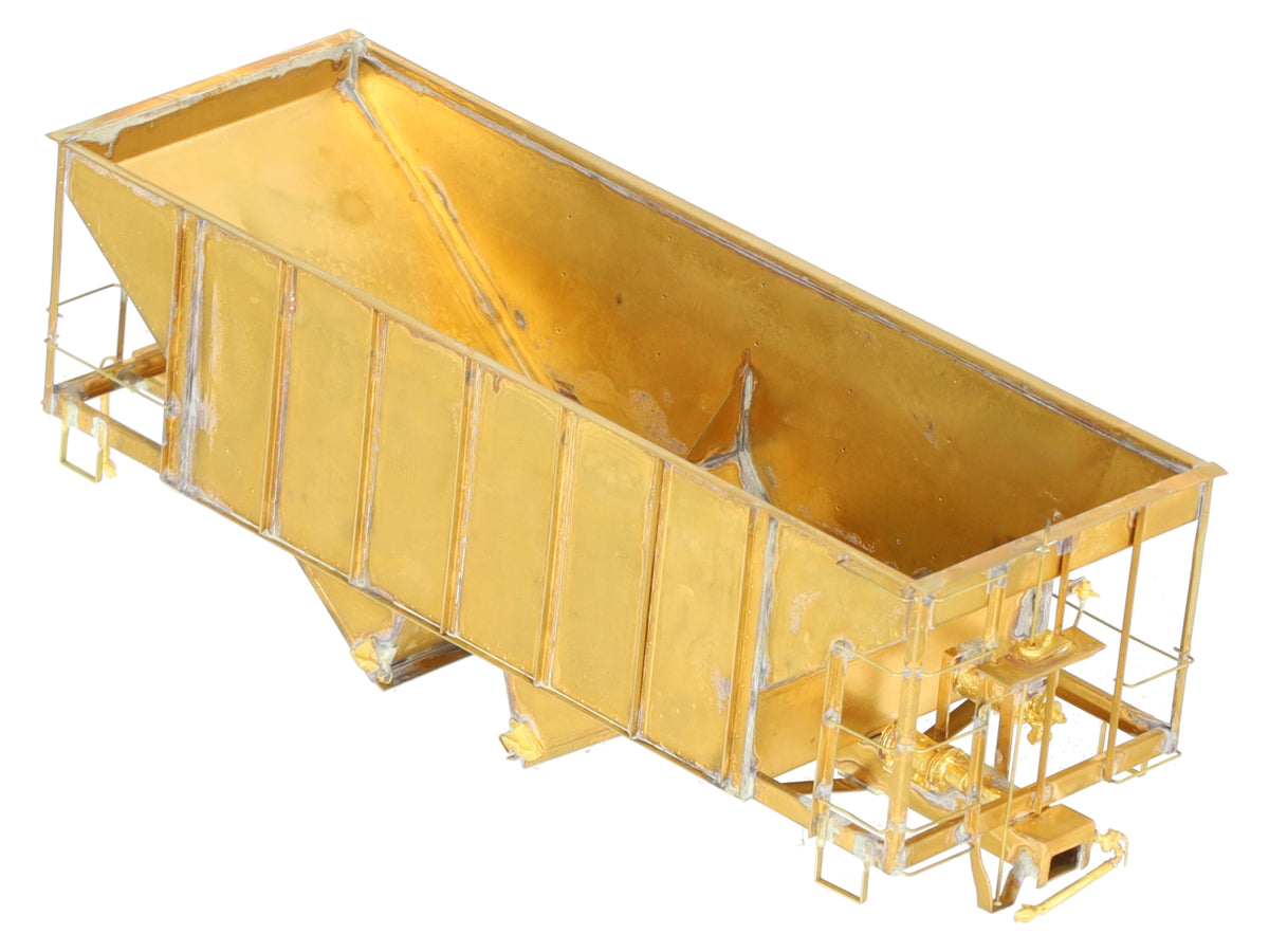 Iron Horse On3 Scale BRASS East Broadtop 2- Bay Oar Hopper Car- Unpainted EX/Box