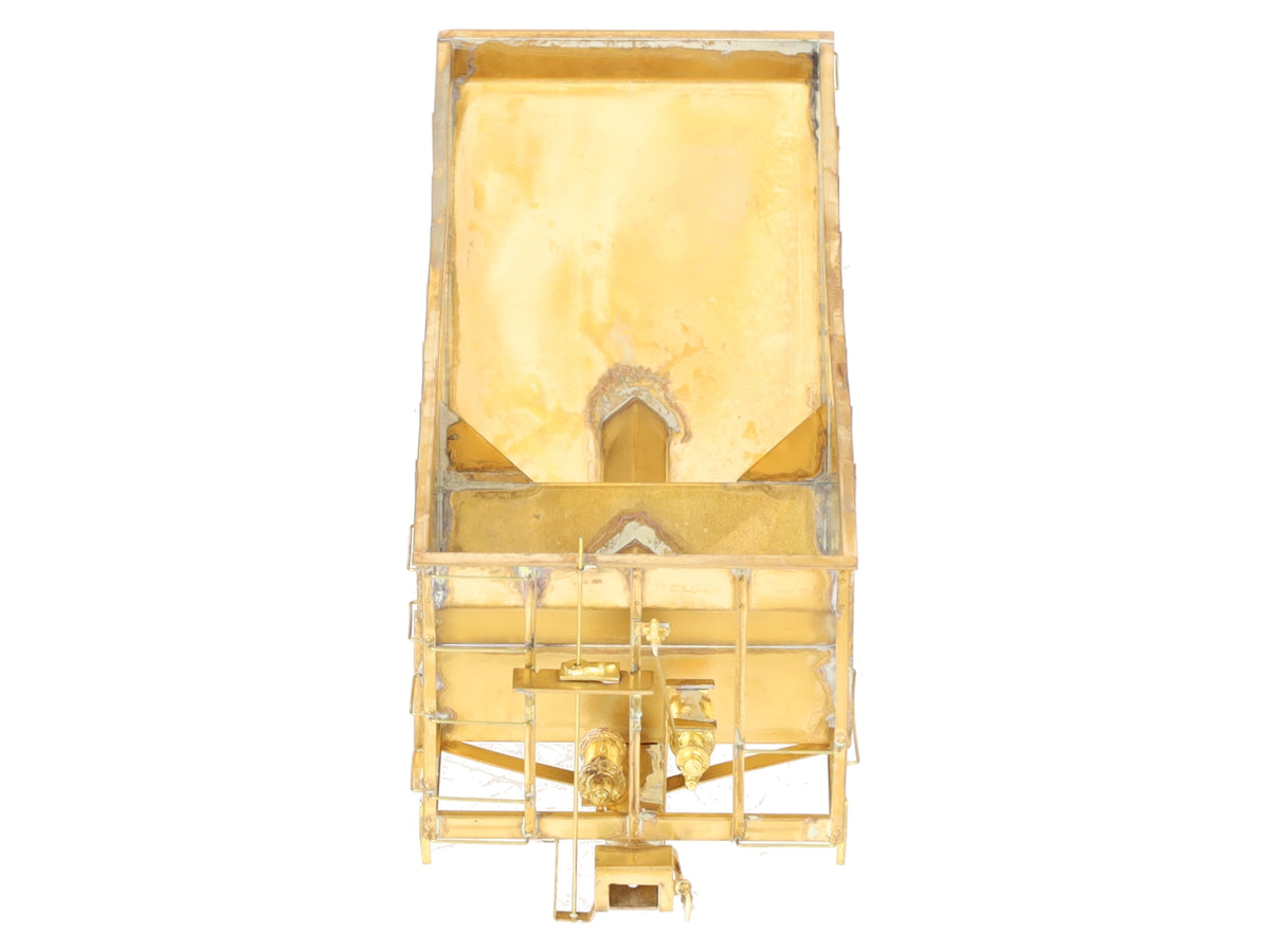 Iron Horse On3 Scale BRASS East Broadtop 2- Bay Oar Hopper Car- Unpainted EX/Box