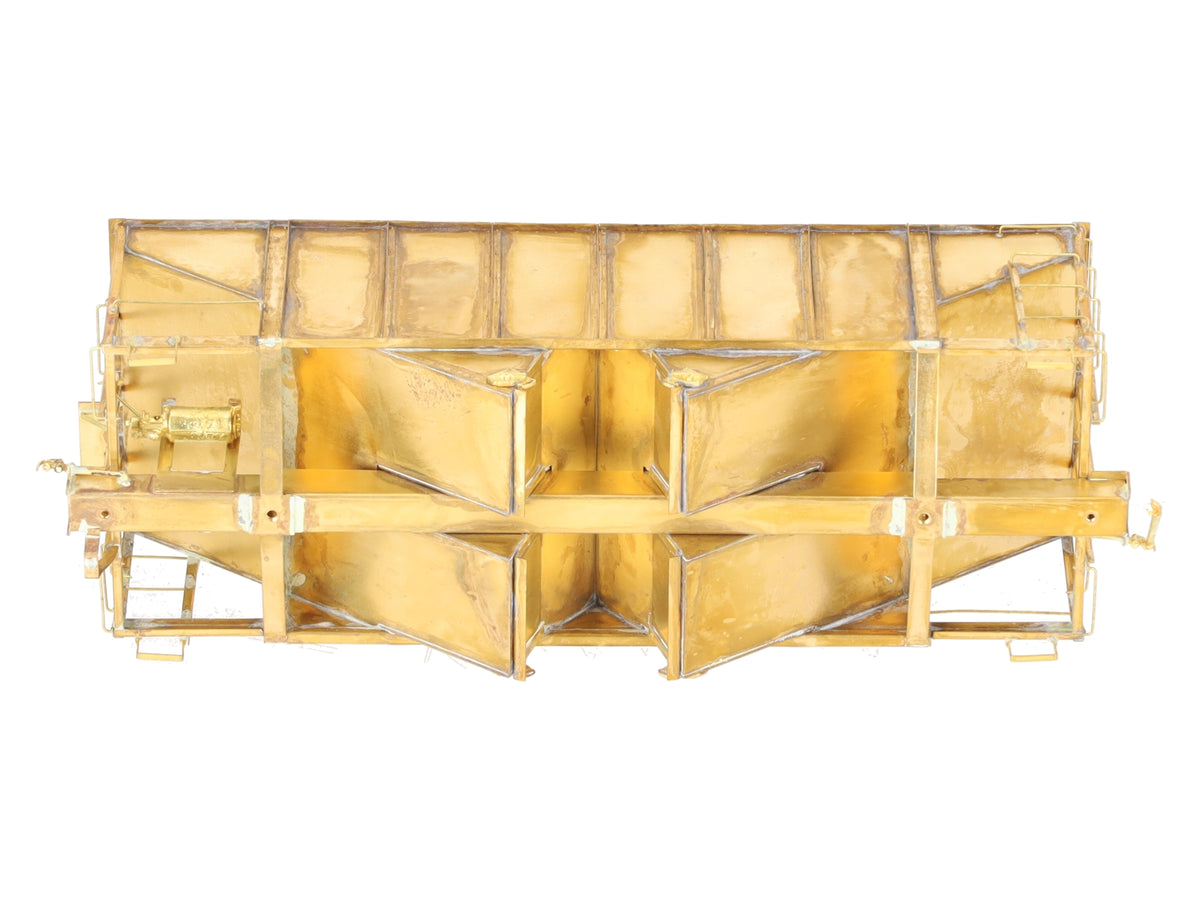 Iron Horse On3 Scale BRASS East Broadtop 2- Bay Oar Hopper Car- Unpainted EX/Box
