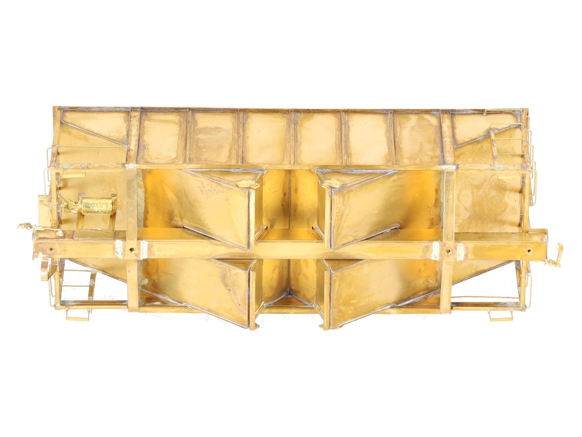 Iron Horse On3 Scale BRASS East Broadtop 2- Bay Oar Hopper Car- Unpainted EX/Box