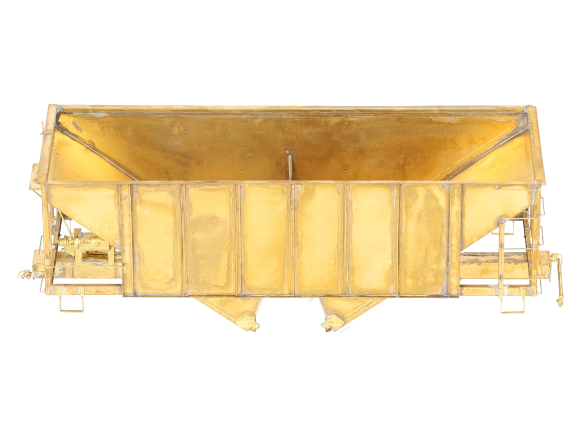 Iron Horse On3 Scale BRASS East Broadtop 2- Bay Oar Hopper Car- Unpainted EX/Box