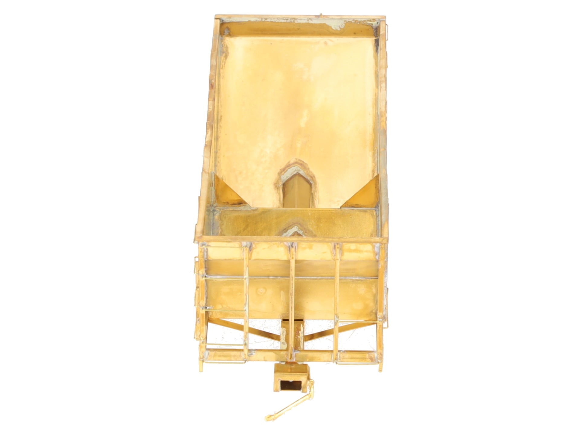 Iron Horse On3 Scale BRASS East Broadtop 2- Bay Oar Hopper Car- Unpainted EX/Box