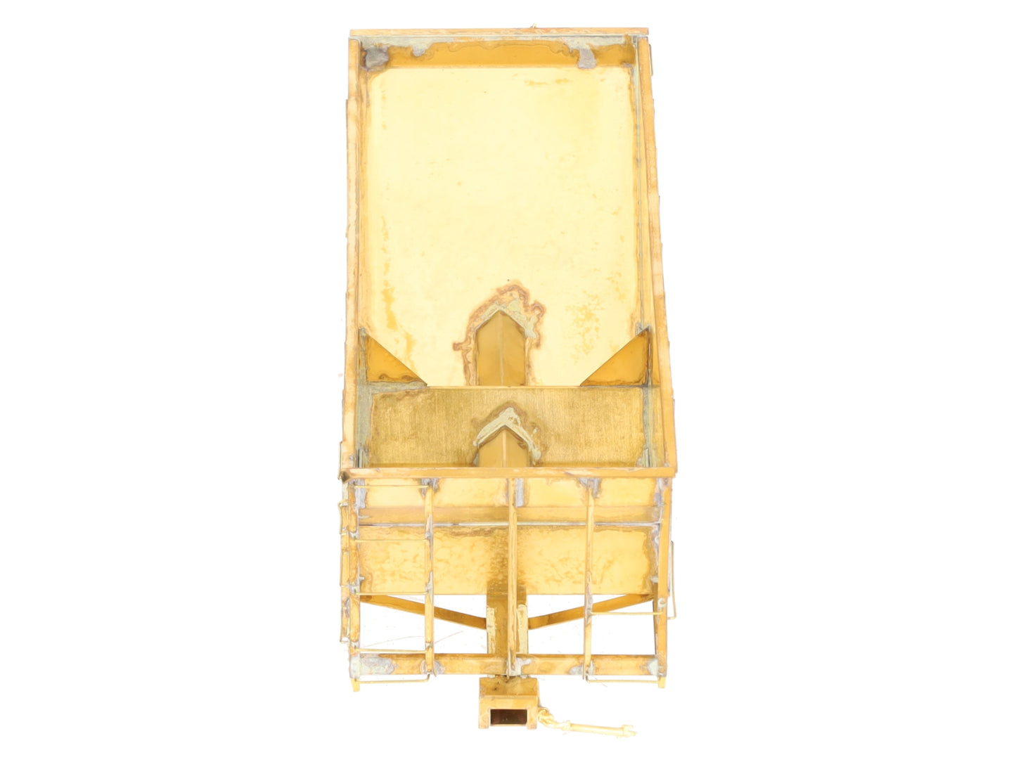 Iron Horse On3 Scale BRASS East Broadtop 2- Bay Oar Hopper Car- Unpainted EX/Box