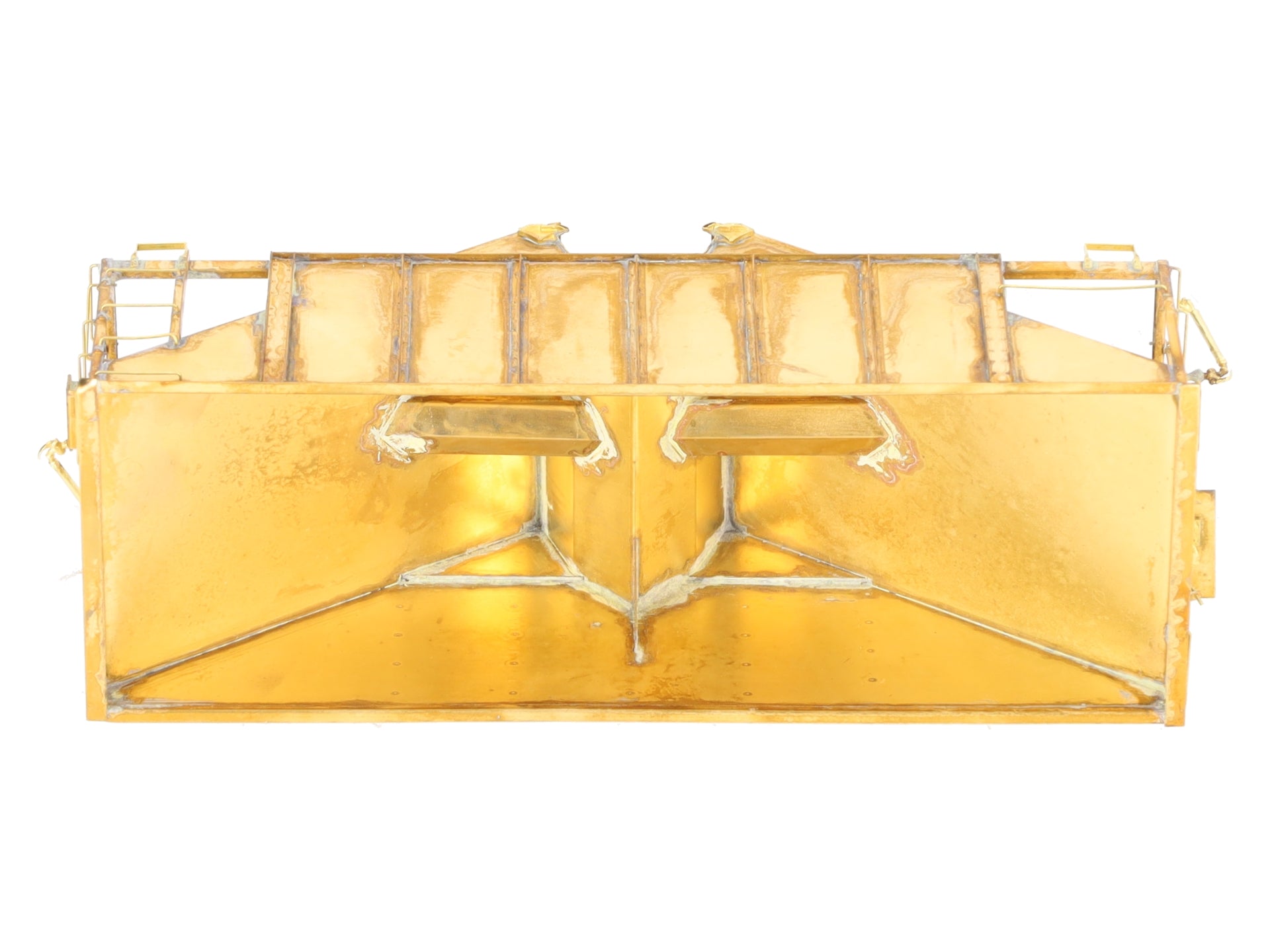 Iron Horse On3 Scale BRASS East Broadtop 2- Bay Oar Hopper Car- Unpainted EX/Box