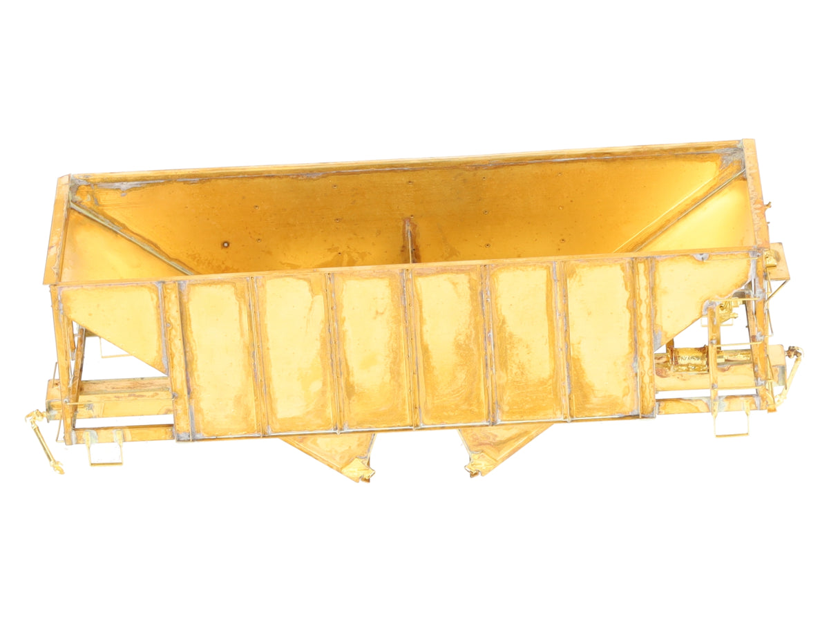 Iron Horse On3 Scale BRASS East Broadtop 2- Bay Oar Hopper Car- Unpainted EX/Box
