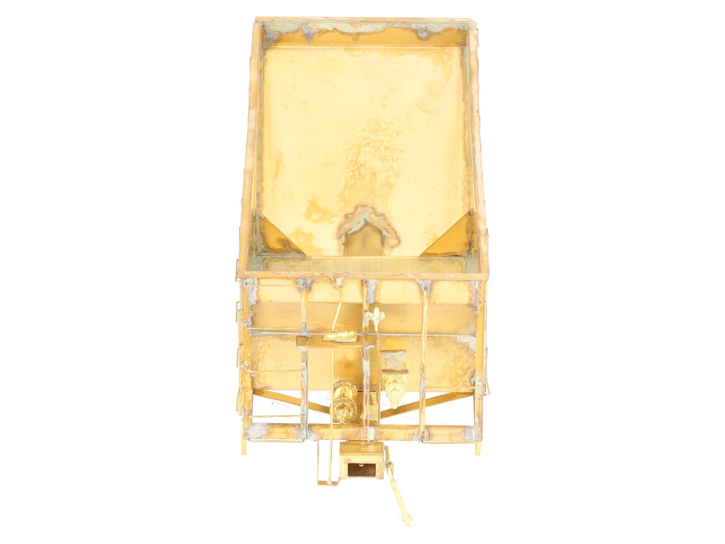 Iron Horse On3 Scale BRASS East Broadtop 2- Bay Oar Hopper Car- Unpainted EX/Box
