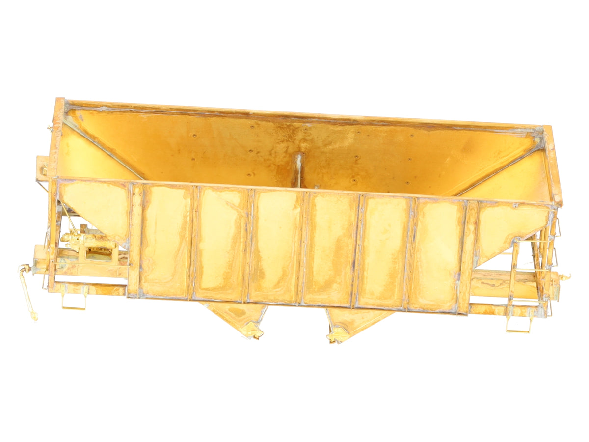 Iron Horse On3 Scale BRASS East Broadtop 2- Bay Oar Hopper Car- Unpainted EX/Box