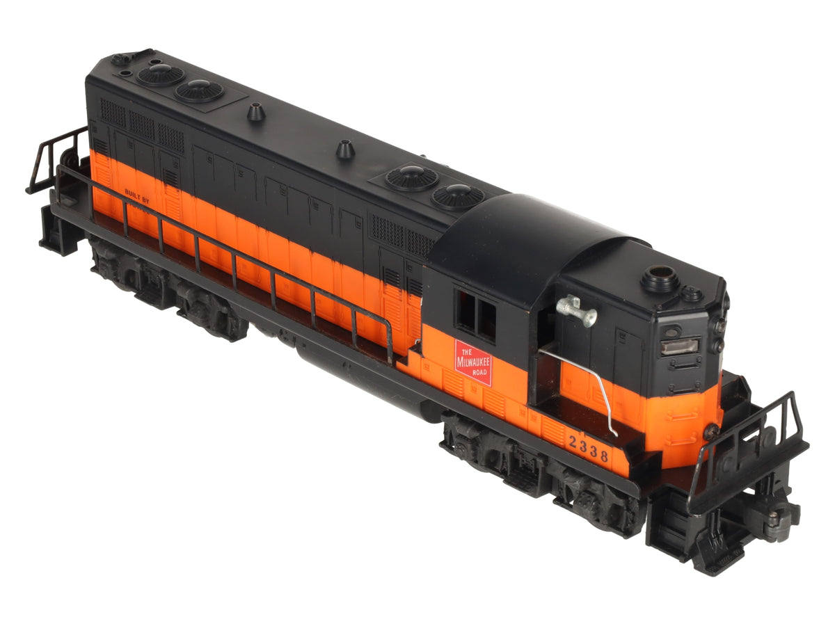 Lionel 2338 Vintage O Milwaukee GP-7 Diesel Locomotive - Solid Stripe - RARE! EX/Box