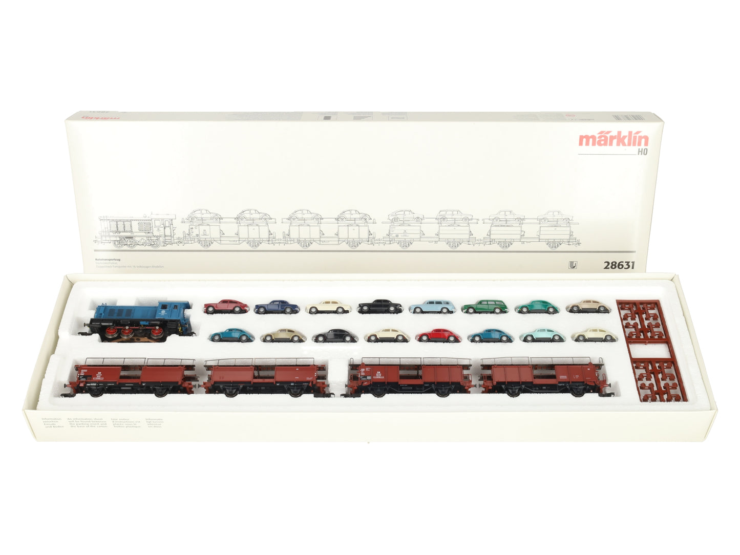 Marklin 28631 HO Gauge Auto Transport Diesel Train Set LN/Box