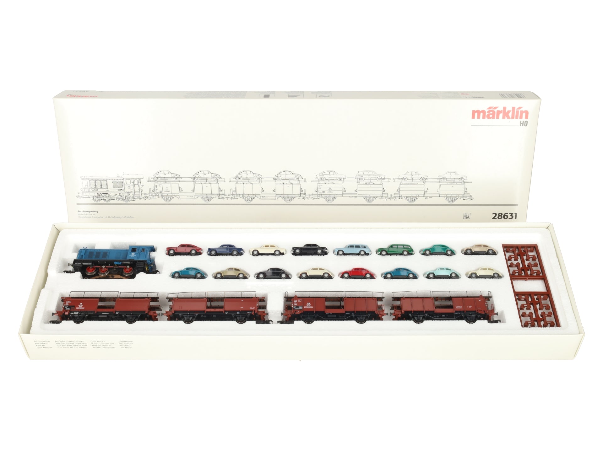 Marklin 28631 HO Gauge Auto Transport Diesel Train Set LN/Box