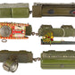 Marx 5926 Vintage O Olive Drab Army Train Set VG