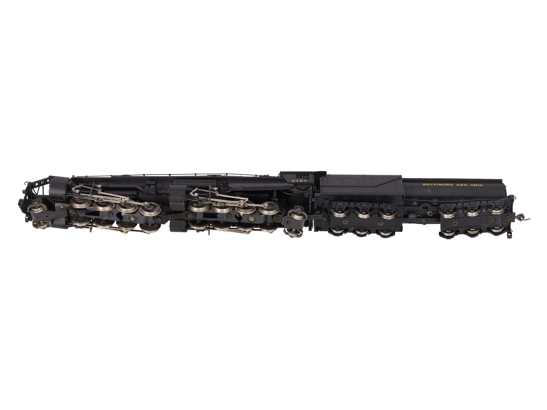 AHM 2197 HO Scale Baltimore & Ohio Mallet Steam Engine & Tender #2197 VG